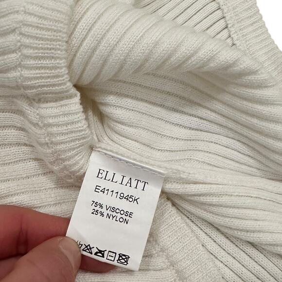 Elliatt Roam White Knit Button Sweater - Picture 7 of 7